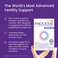 Image 3 for PROCEIVE® Women & Men Dual Pack Advanced Fertility Supplement 120 Capsules