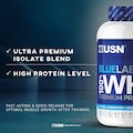 Blue Lab Whey Premium Protein Powder Strawberry 908g