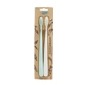 The Natural Family Co. Bio Toothbrush Twin Pack - Rivermint & Ivory Desert