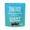 Image 1 for Organic Vegan Giant Chocolate Buttons Dark & Salted Almond 90g