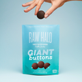 Image 2 for Organic Vegan Giant Chocolate Buttons Dark & Salted Almond 90g