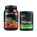 Image 1 for Gold Standard Whey Chocolate Peanut Butter & Creatine Monohydrate Bundle
