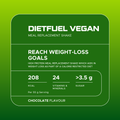 Image 3 for Diet Fuel Vegan Meal Replacement Shake Chocolate 880g