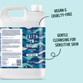 Image 5 for Faith In Nature Body Wash Fragrance Free 5L