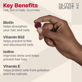 Image 2 for Hair, Skin & Nails with Biotin & Vitamin C 60 Gummies