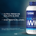 Image 2 for Blue Lab Whey Premium Protein Powder Strawberry 2kg