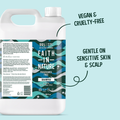 Image 5 for Faith In Nature Shampoo for Sensitive Scalps Fragrance Free 5L
