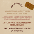 Image 2 for ¬Æ JustChoc Box Organic Peruvian Cacao M‚Ä¢lk Chocolate 1KG 10g