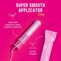 Image 3 for Organic Cotton Applicator Tampon Combo Pack (8 regular + 6 super tampons)