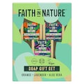Faith In Nature Soap Gift Set - Orange, Lavender & Aloe Vera 3 x 100g