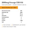 Image 4 for CBD Oil 2000mg Orange Flavour 30ml