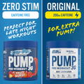 Image 4 for Caffeine Free Pump 3G Pre Workout 3g Fruit Burst 375g