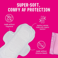 Image 2 for Bamboo Day Period Pads with Wings - Super Absorbent, Soft, Thin (88 Pads)