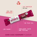 Image 2 for Smart Bar Dark Choc Raspberry Protein Bar 64g