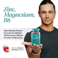 Image 4 for ZMA Zinc, Magnesium & Vitamin B6 Strawberry Flavoured 60 Gummies