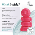Image 5 for ZMA Zinc, Magnesium & Vitamin B6 Strawberry Flavoured 60 Gummies