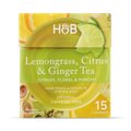 Image 1 for Lemongrass, Citrus & Ginger Tea 15 Tea Bags