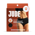 Image 1 for Absorbent Leak Proof Underwear, Black, High Waist, Size Medium