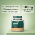 Image 3 for Turmeric 1500mg + Black Pepper 90 Capsules
