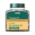 Image 1 for Vitamin D, Turmeric + Manuka Honey 30 Capsules