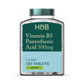 Image 1 for Slow Release Vitamin B5 + Panthothenic Acid 500mg 120 Tablets