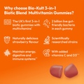 Image 4 for 3-in-1 Biotic Blend Multivitamin for Kids Strawberry Flavoured 30 Gummies