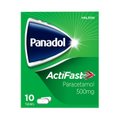 Image 1 for Actifast Paracetamol 500mg 10 Tablets