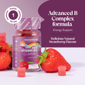 Image 4 for Kids Vitamin B12 + Complex Strawberry Flavoured 30 Gummies