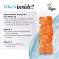 Image 5 for Kids Omega 3-6-9 + Multi Orange Flavoured 30 Gummies
