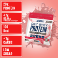 Image 2 for Diet Whey Protein Strawberry Milkshake 1kg