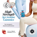 Image 4 for Creatine 5000mg Strawberry Flavoured Sugar Free 90 Gummies