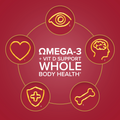 Image 2 for Omega-3 Fish Oil & Vitamin D Plus Turmeric 30 Tablets & 30 Capsules (1 Month Supply)