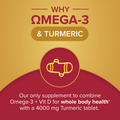 Image 3 for Omega-3 Fish Oil & Vitamin D Plus Turmeric 30 Tablets & 30 Capsules (1 Month Supply)
