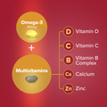 Image 4 for Omega-3 & Multivitamins Man 50+ 30 Tablets & 30 Capsules (1 Month Supply)