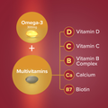 Image 4 for Omega-3 & Multivitamins Woman 50+ 30 Tablets & 30 Capsules (1 Month Supply)