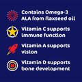 Image 4 for Disney Toy Story Omega 3 60 Orange Flavour Softies