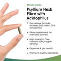Image 2 for Psyllium Husk With Acidophilus Capsules Food Supplement 120 Capsules