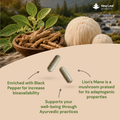 Image 2 for Ashwagandha Ksm-66 And Lions Mane Capsules 120 Capsules