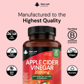 Image 2 for Apple Cider Vinegar Complex 2000mg with Green Tea, Turmeric & Acidophilus 180 Capsules