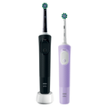 Image 3 for Oral-B Vitality PRO Electric Rechargeable Toothbrush Black & Lilac (Duo Pack)