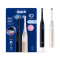 Image 1 for Oral-B iO2 Rechargeable Night Black & Calm Pink Toothbrush Duo Pack