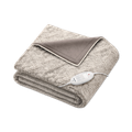 Image 1 for Fluffy Nordic Heated Snuggie Throw Beige HD75N