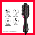 Image 5 for Revlon Pro Collection Salon One Step Hair Dryer And Volumiser Black/Pink Rvdr5222