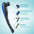 Image 5 for Deep Tissue Cordless Percussion Massager Black 4232-17