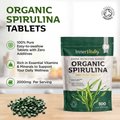 Image 3 for Organic Spirulina 500x Tablets - 500 Count