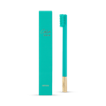 Image 1 for APRIORI Turquoise Blue Gold Medium Toothbrush