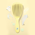 Image 4 for Flexi Flow Detangler Brush- Yellow