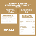 Image 4 for Lemon & Herb Turkey Bar - 6 x 45g Bar