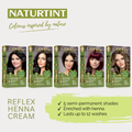Image 5 for Reflex Semi-Permanent Henna Cream Hair Colour 7.0 (Hazelnut Blonde)