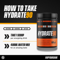 Image 5 for Hydrate90 Hydration & Electrolyte Powder Orange 26 Servings - Orange Tub